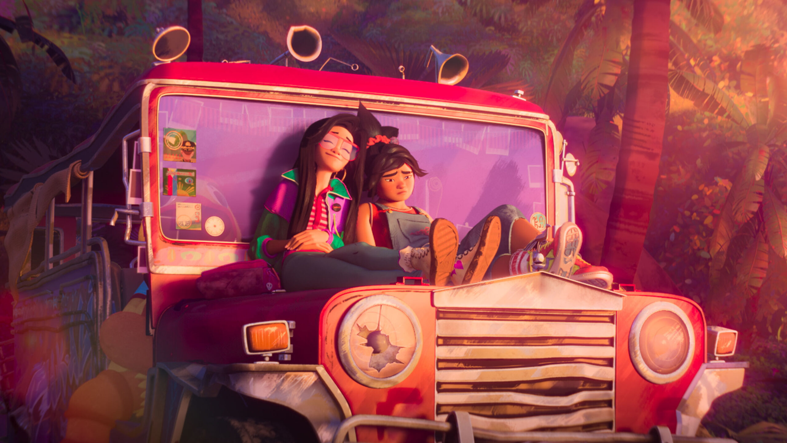 Jo és Raissa az Elfelejtett sziget című animációs film egyik jelenetében