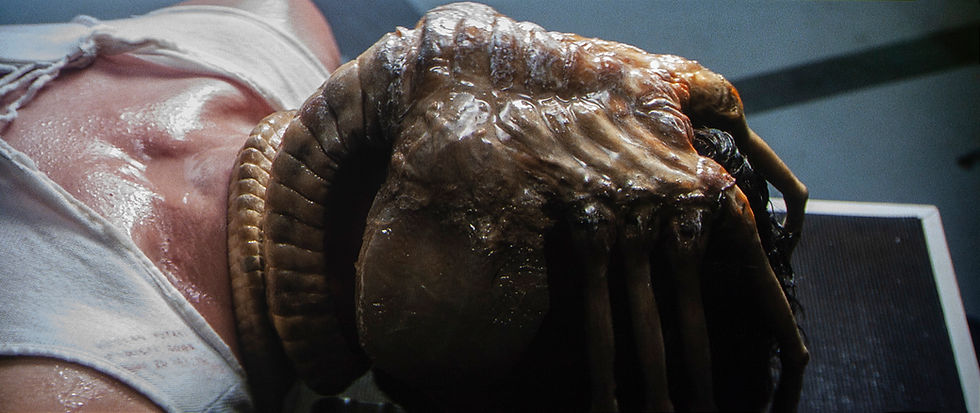 Kane arcához tapadt arctámadó az Alien című filmben