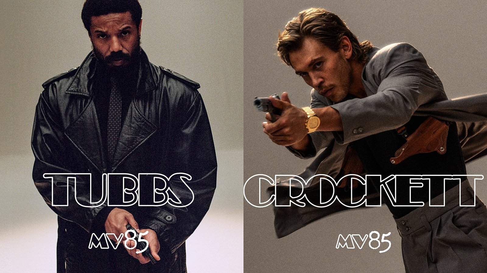 Michael B. Jordan és Austin Butler a Miami Vice ’85 két nyomozójaként a Universal karakterfotóin
