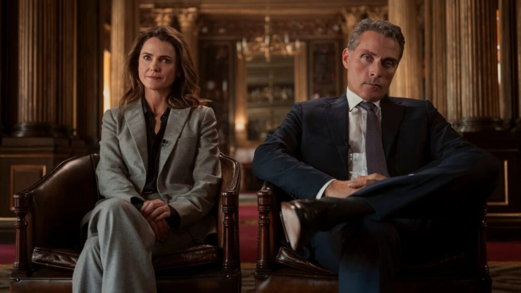 A Netflix máris berendelte A diplomata 5. évadát – Keri Russell politikai játszmája folytatódik Keri Russell és Rufus Sewell Kate és Hal Wyler szerepében A diplomata című sorozatban