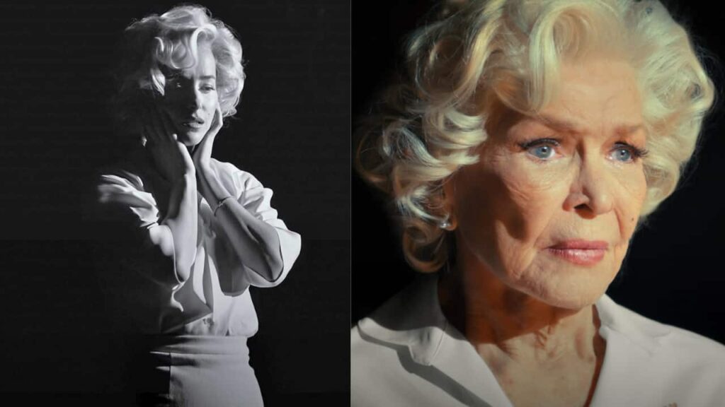 Marilyn Monroe megérhette volna a századik születésnapját – a Flesh Impact azt kérdezi, Hollywood akkor is akarta volna-e Dakota Johnson és Ellen Burstyn Marilyn Monroe fiatal és idős változataként a Flesh Impact film hivatalos sajtóképén