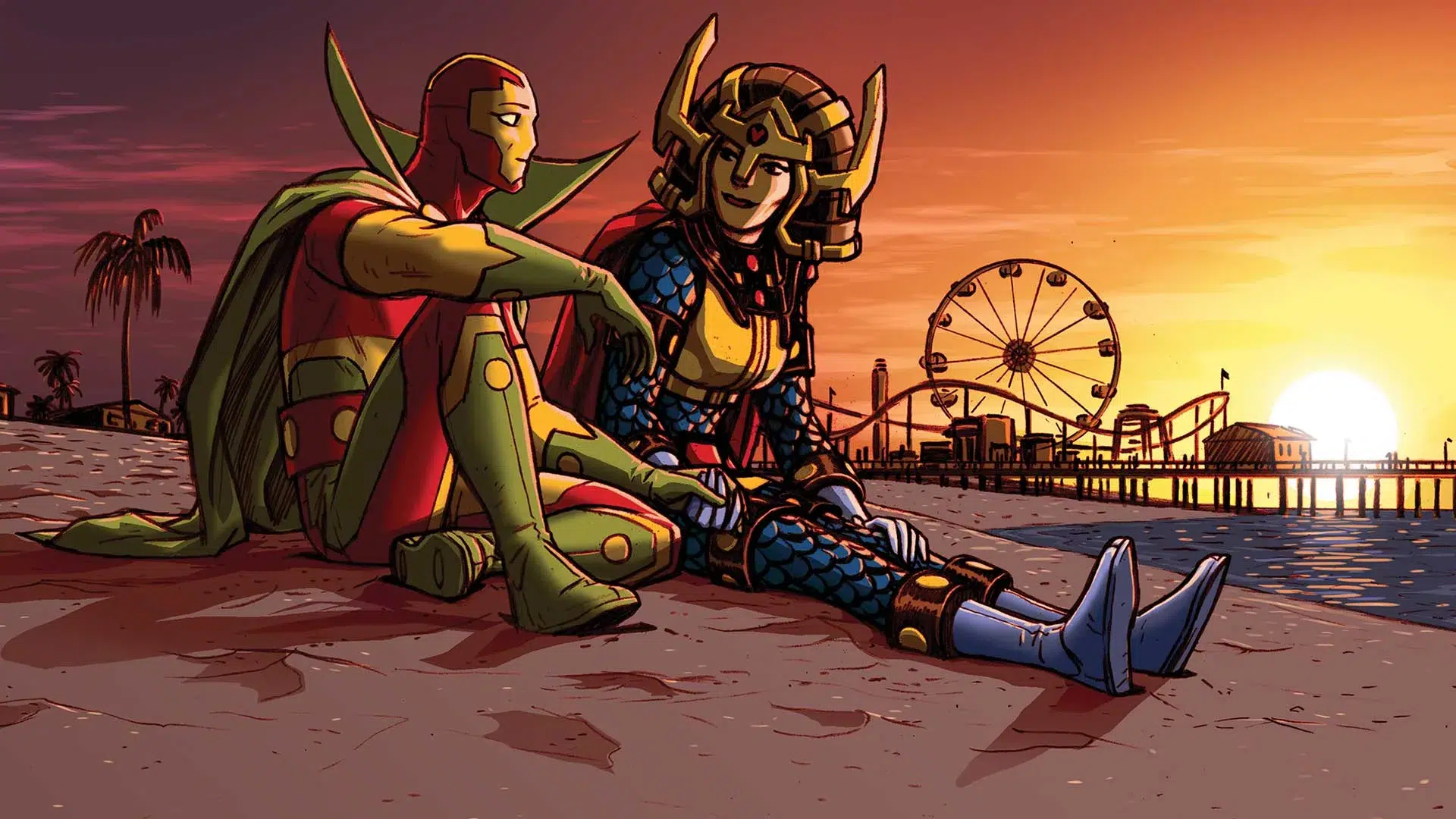 Scott Free és Big Barda a Mister Miracle képregényben