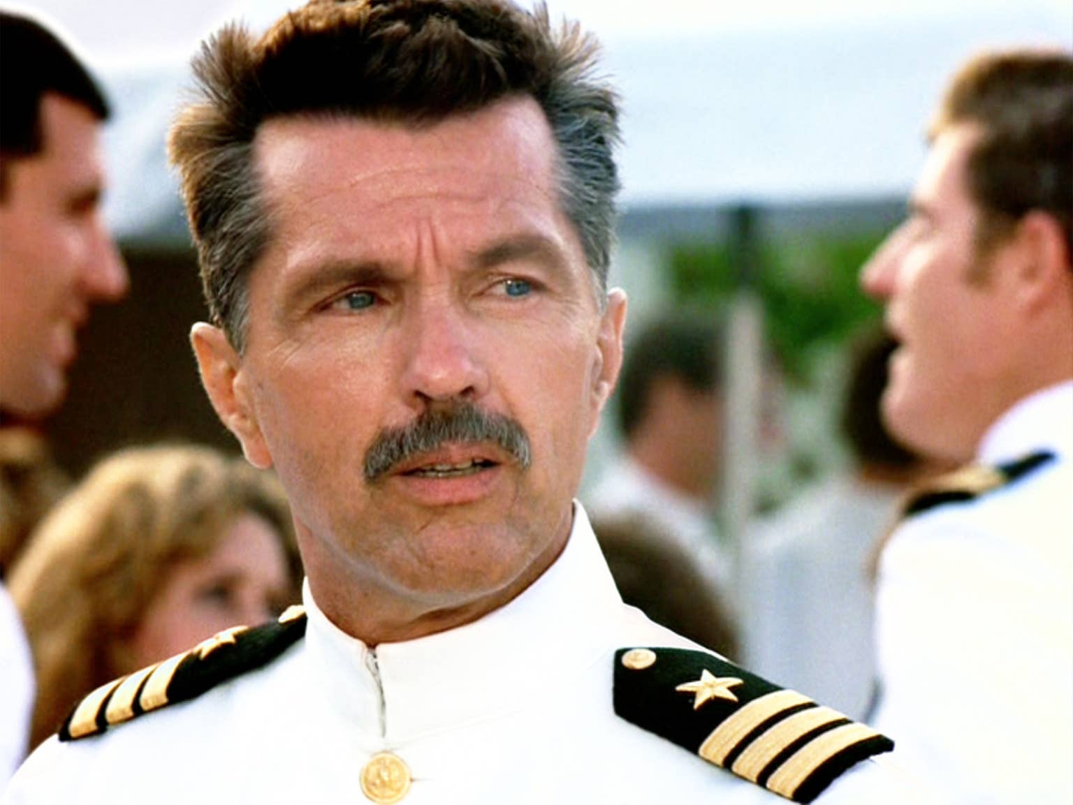 Tom Skerritt Mike Viper Metcalf parancsnok szerepében az 1986-os Top Gun filmben